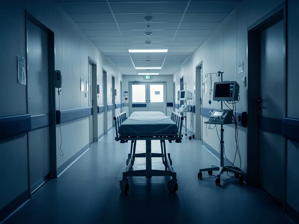 Couloir de service hospitalier