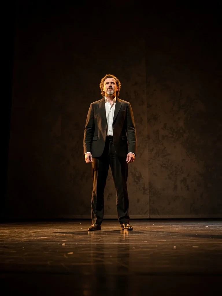 Acteur sur scène de théâtre