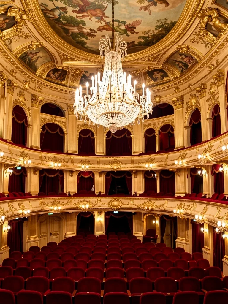 Intérieur d'opéra français