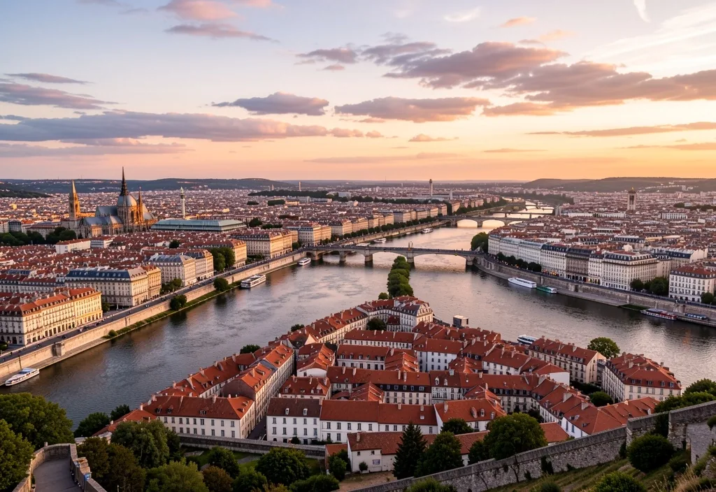 Ciel partiellement nuageux sur Lyon