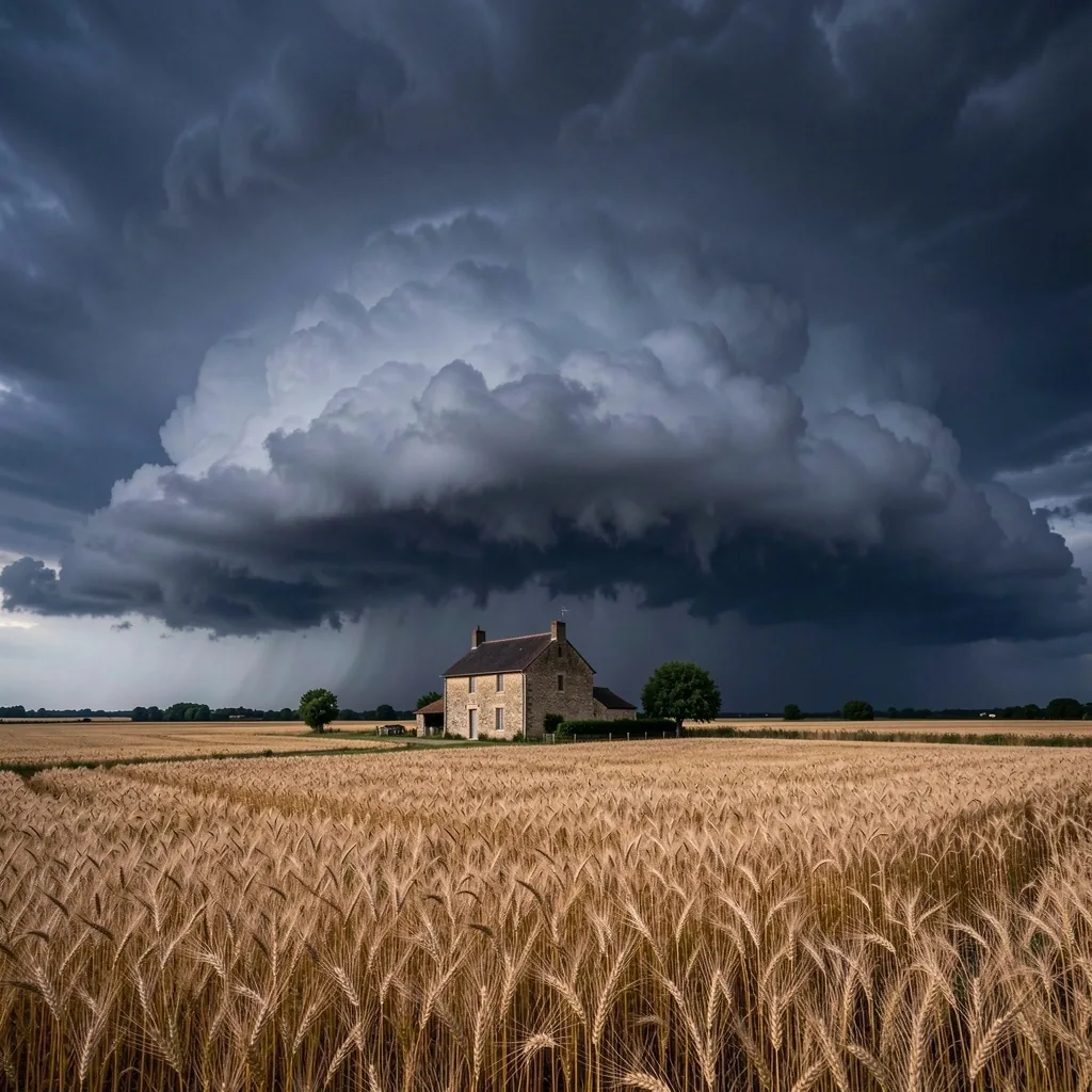 Cumulonimbus en approche sur le territoire français